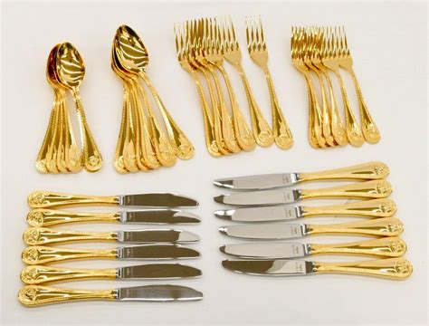 versace gold spoon|versace rosenthal cutlery.